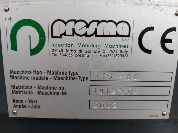 10#6439 Macchina per stampaggio a iniezione  Presma in vendita - foto 2