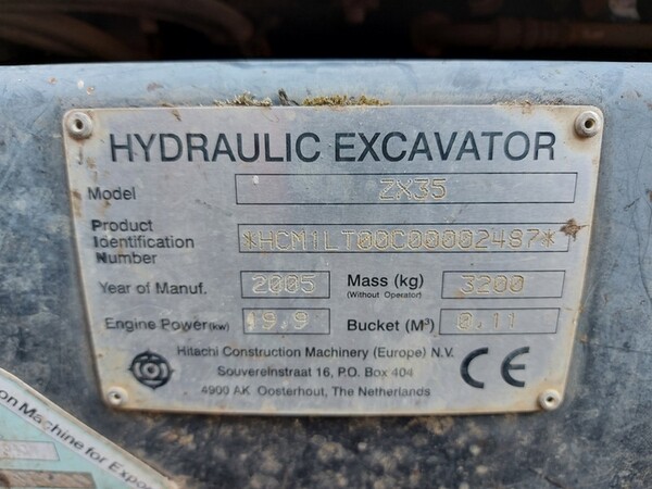 1#6454 Escavatore idraulico cingolato Hitachi in vendita - foto 2