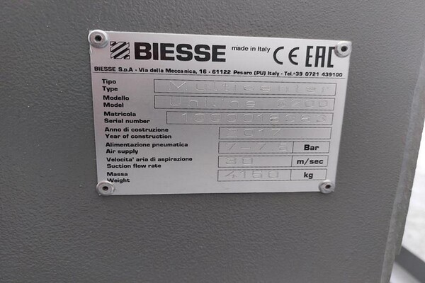 1#6475 Multicentro di lavoro CNC Biesse Uniline 3200 in vendita - foto 12