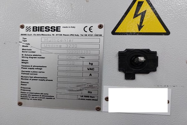 1#6475 Multicentro di lavoro CNC Biesse Uniline 3200 in vendita - foto 18