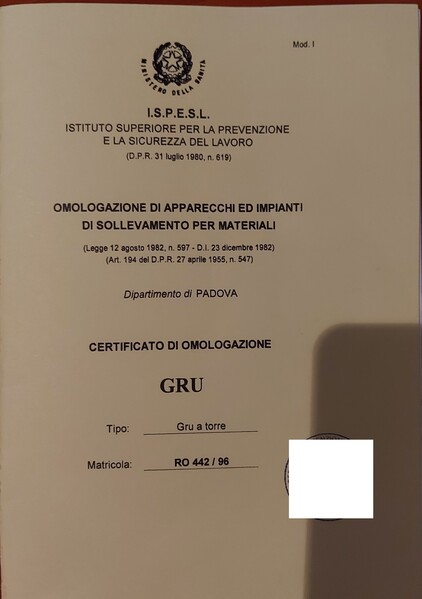 2#6498 Gru Cibin S21 e attrezzatura edile in vendita - foto 21