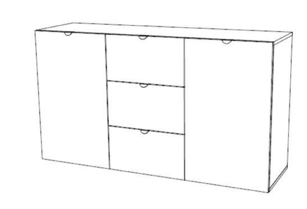 59#6524 Mobili Highboard New York in vendita - foto 5