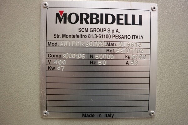 202#6560 Centro di lavoro Morbidelli in vendita - foto 2