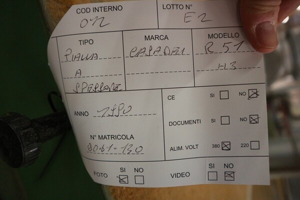253#6560 Pialla a spessore Macchine Casadei in vendita - foto 4
