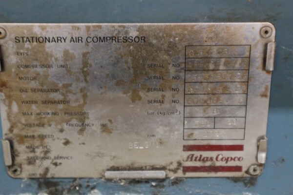 287#6560 Compressore elettrico Atlas Copco in vendita - foto 3