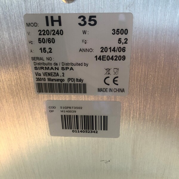 106#6790 Piastra induzione Sirman Minneapolis in vendita - foto 2