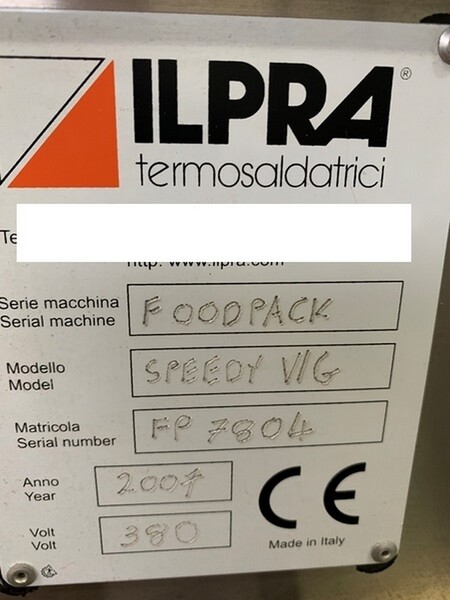 2#6825 Confezionatrice Ilpra Foodpack Speedy in vendita - foto 18
