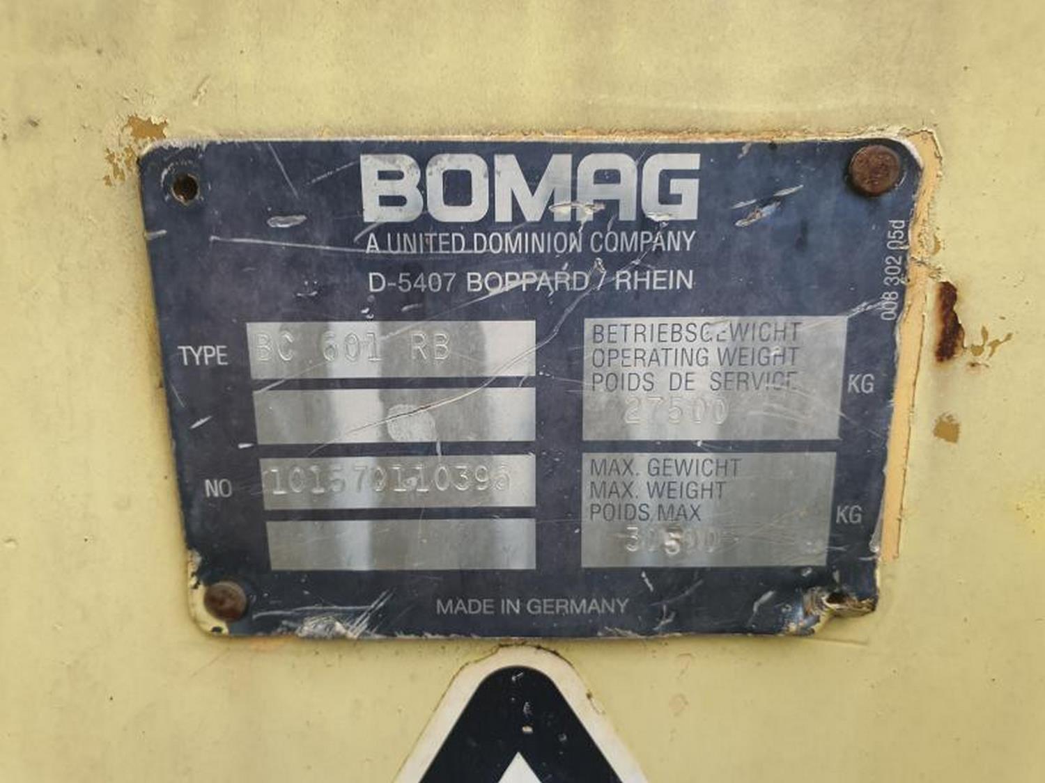 Lot Bomag waste compactor