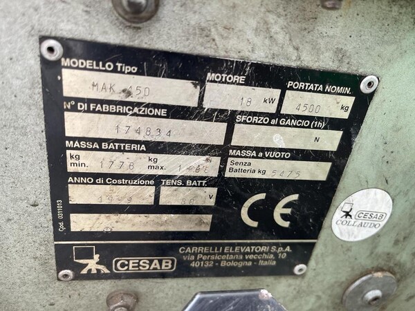 1#6871 Carrelli Cesab e autovetture Fiat in vendita - foto 56