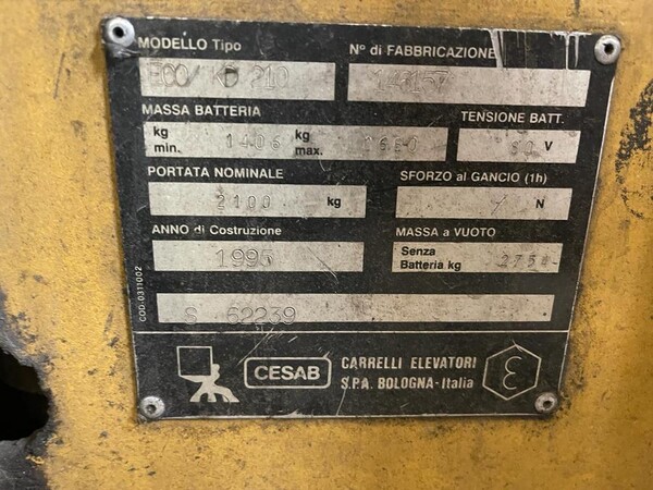 1#6871 Carrelli Cesab e autovetture Fiat in vendita - foto 63