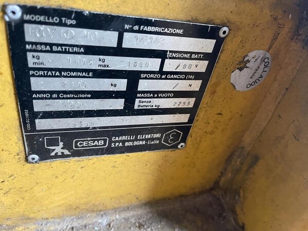 1#6871 Carrelli Cesab e autovetture Fiat in vendita - foto 77