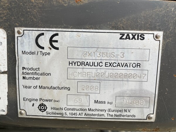 1#6896 Escavatore cingolato Hitachi Zaxis in vendita - foto 2