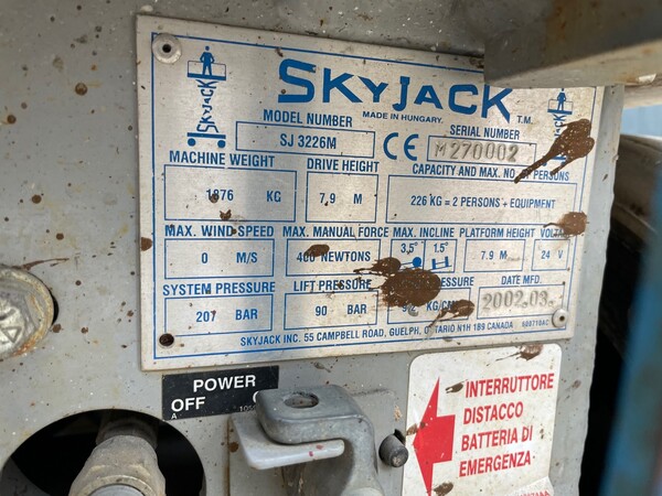 2#6896 Piattaforma aerea Sky Jack in vendita - foto 2