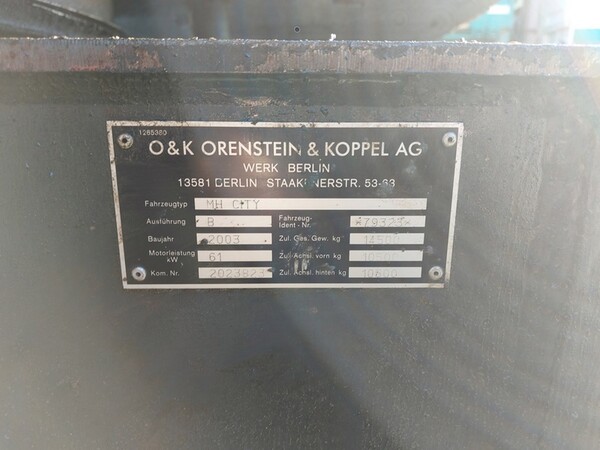 8#6932 Escavatore gommato O&K in vendita - foto 2