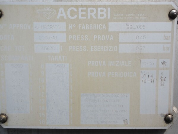 15#6937 Semirimorchio cisterna Acerbi-Viberti in vendita - foto 17