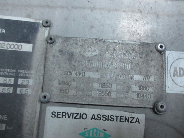 8#6938 Semirimorchio cisterna Sacim in vendita - foto 14