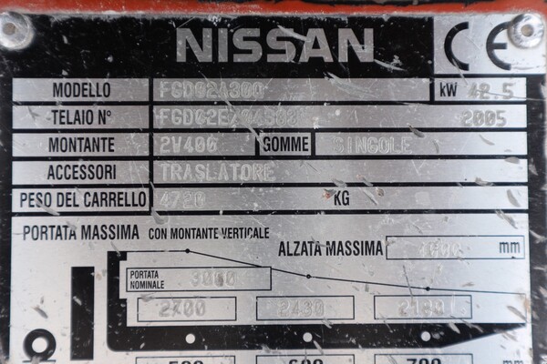 7#6965 Carrello elevatore Nissan in vendita - foto 9