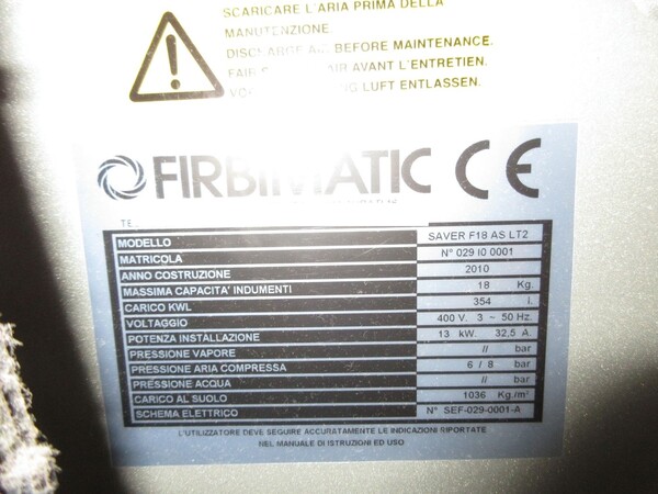 1#6978 Macchina per lavaggio a secco  Firbimatic Lavante HC in vendita - foto 7
