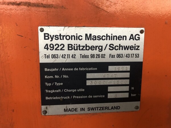 9#7004 Macchine taglio laser Bystronic e raddrizzatrice TRM in vendita - foto 10