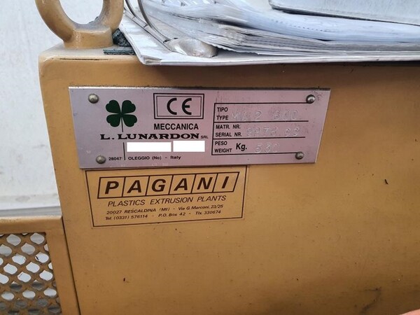 4#7014 Impianto estrusione materie plastiche in vendita - foto 2