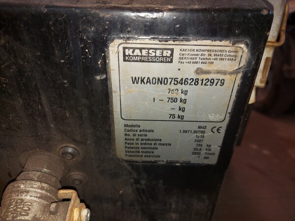 30#7028 Motocompressore Kaeser in vendita - foto 5