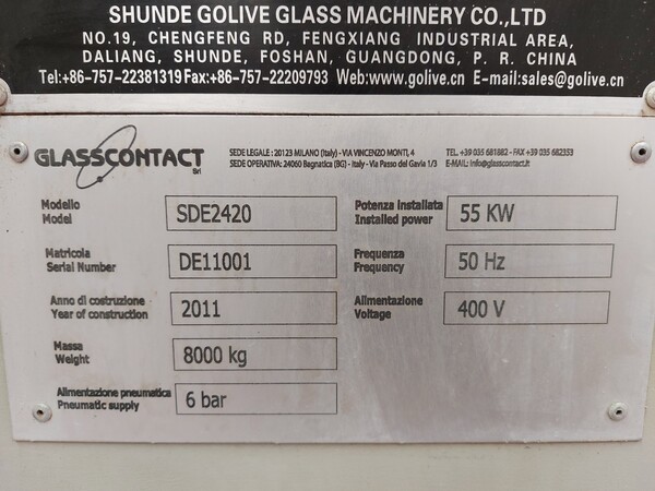 4#7032 Profilatrice bilaterale Glasscontact Golive in vendita - foto 8