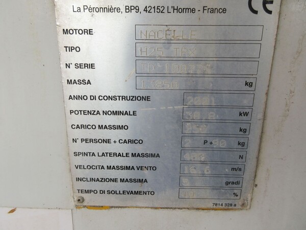 8#7037 Vibrofinitrice Simesa e piattaforma aerea Haulotte. in vendita - foto 19
