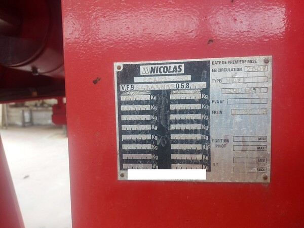 1#7068 Rimorchi e semirimorchi Nicolas in vendita - foto 17