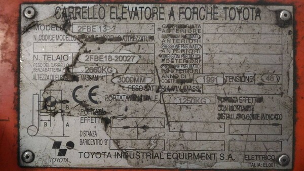 30#7073 Muletto Toyota in vendita - foto 5