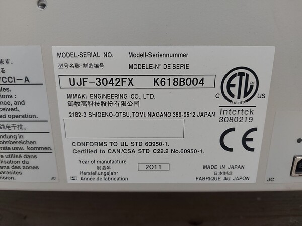 2#7122 Plotter Mimaki UJF-3042 in vendita - foto 10