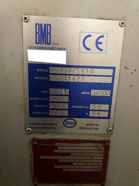3#7131 Pressa oleodinamica BMB in vendita - foto 2