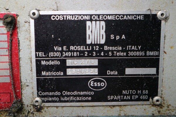 12#7165 Pressa doppia iniezione BMB MC 270 in vendita - foto 2