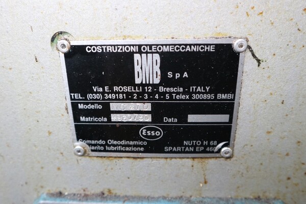 13#7165 Pressa a iniezione BMB MC270 in vendita - foto 2