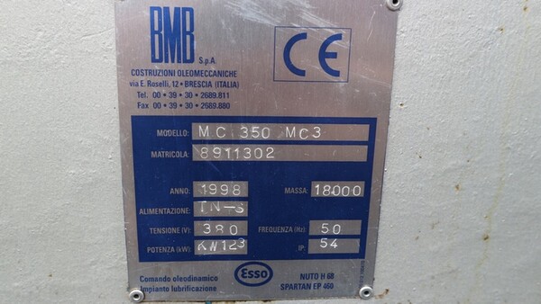 8#7165 Pressa iniezione BMBN MC3 in vendita - foto 2