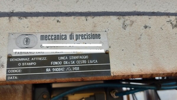 34#7166 Linea stampaggio Meccanica di Precisione in vendita - foto 2