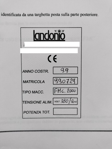 2#7185 Macchina controllo numerico landonio Selca in vendita - foto 9