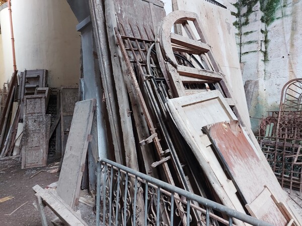 9#7194 Portone antico in legno e scaffalatura in vendita - foto 7
