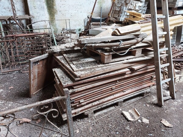 9#7194 Portone antico in legno e scaffalatura in vendita - foto 8
