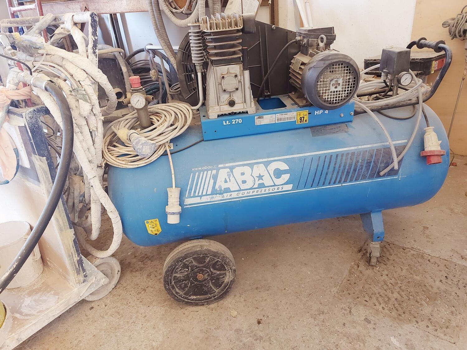 Lot Compressors and paint shop equipment