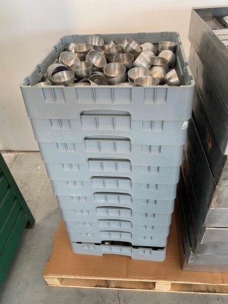 43#7210 Stampi coppette in alluminio e cassette in acciaio in vendita - foto 2