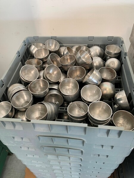 43#7210 Stampi coppette in alluminio e cassette in acciaio in vendita - foto 3