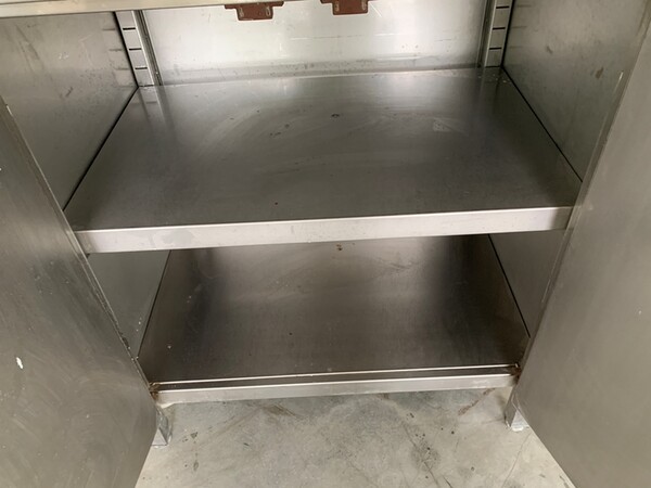 55#7210 Piano di lavoro in acciaio con armadio in vendita - foto 4