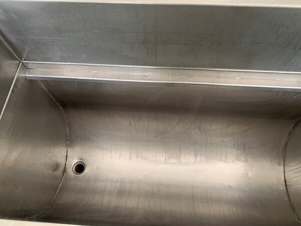 59#7210 Vasca di lavaggio in acciaio in vendita - foto 4