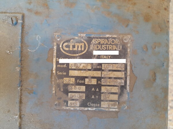 8#7245 Aspirapolvere industriale CFM in vendita - foto 2