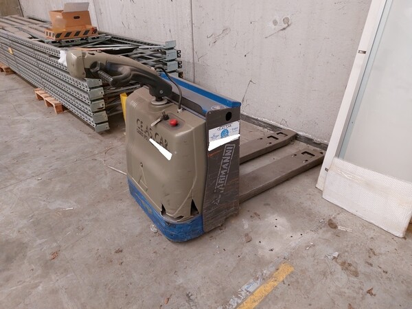 3#7249 Banco lavoro in legno e transpallet in vendita - foto 7