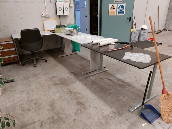 3#7249 Banco lavoro in legno e transpallet in vendita - foto 17