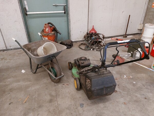 3#7249 Banco lavoro in legno e transpallet in vendita - foto 20
