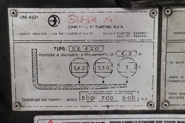 5#7251 Carrello elevatore Rima in vendita - foto 4