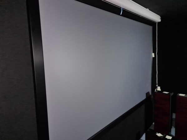 23#7255 Proiettore Sony e telo proiezione Skyfix in vendita - foto 4
