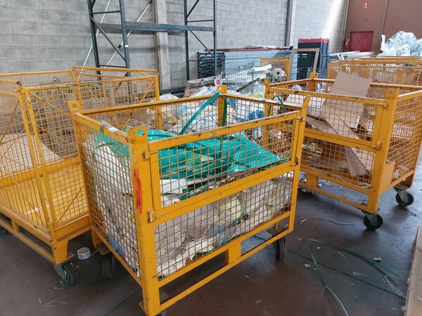 10#7284 Transpallet e carrelli contenitori in metallo in vendita - foto 2